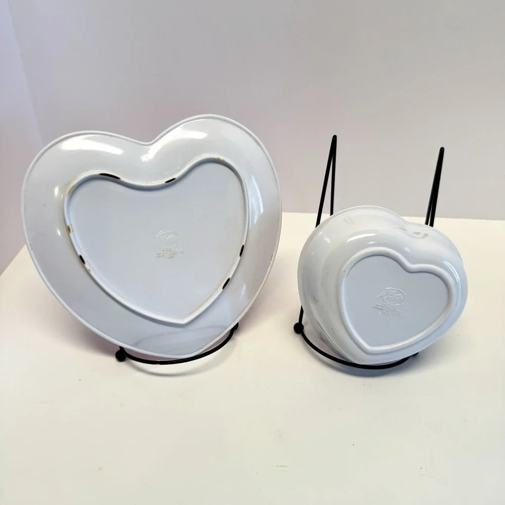 1990s Barbie & Puppy Plate & Bowl Set Zak‎ Designs Melamine Kids Dinnerware